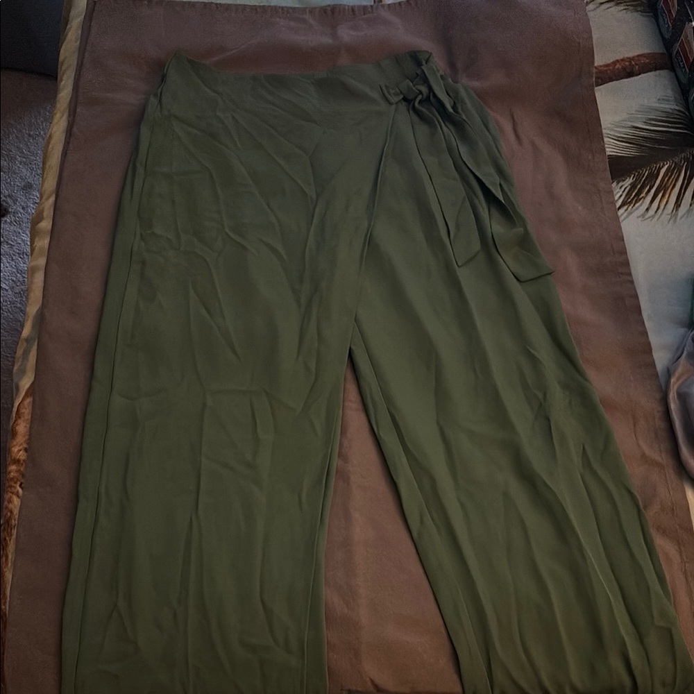 Olive Green Women's Pants